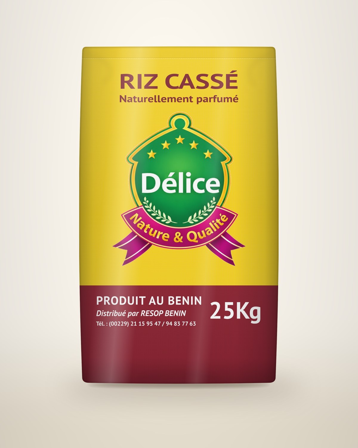 Riz cassé, sac de 25 kg