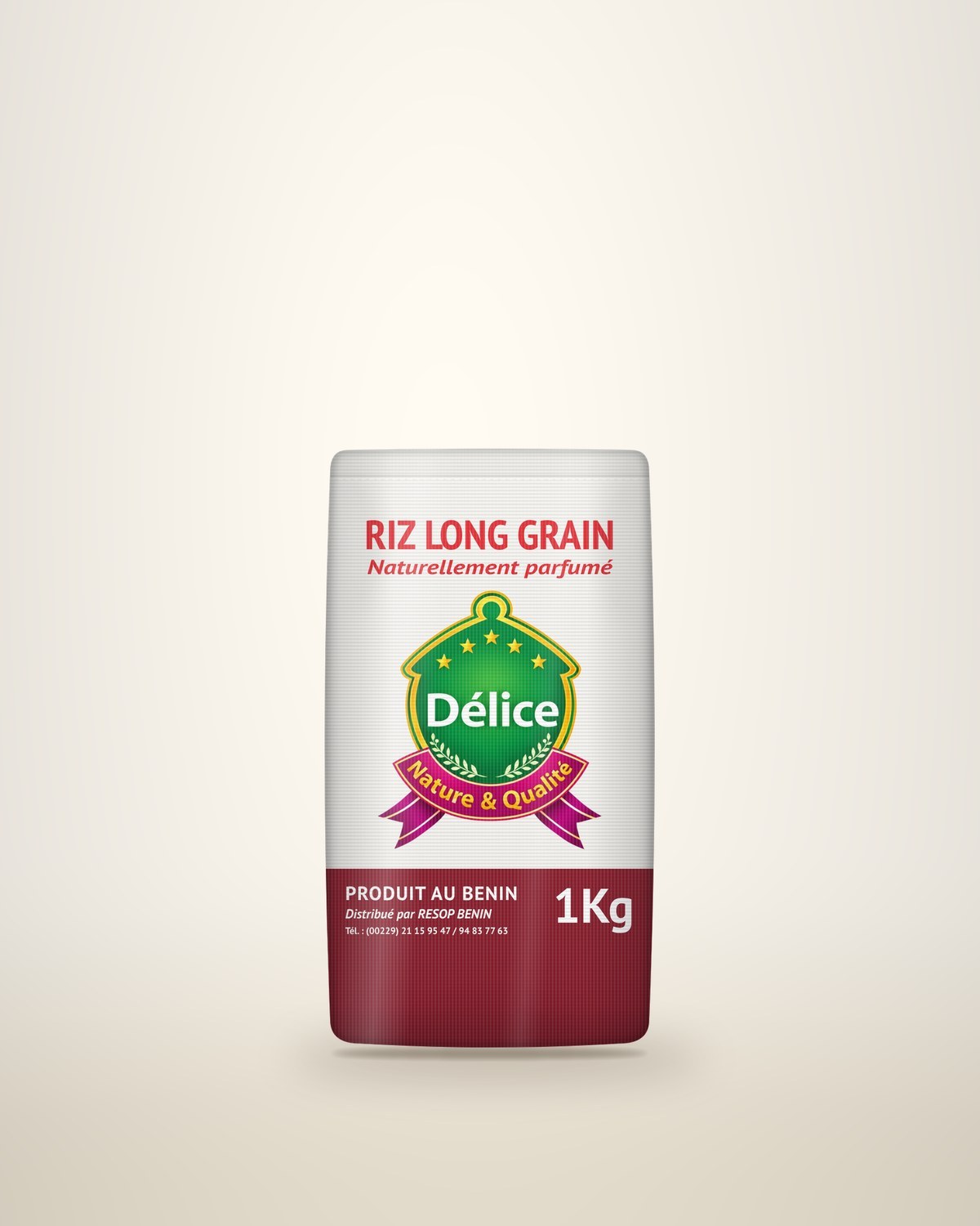 Riz long grain, sachet de 1 kg
