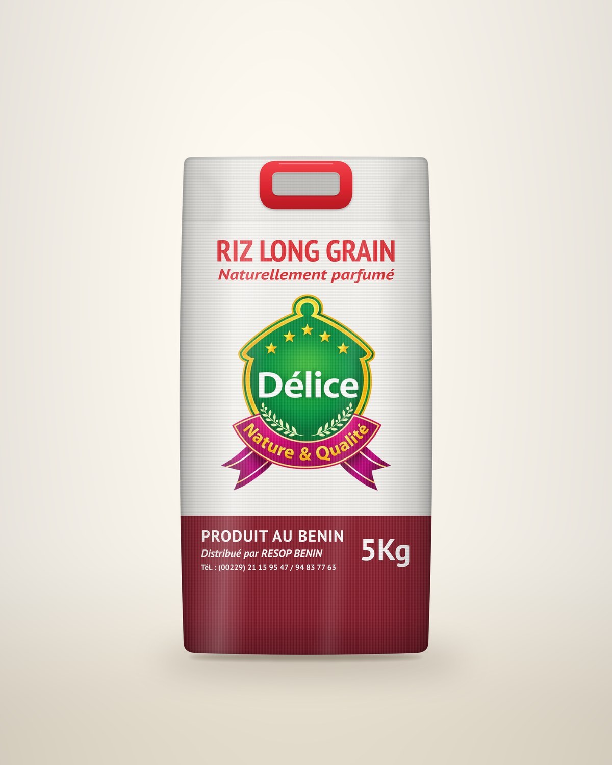 Riz long grain Délice, sac de 5 kg